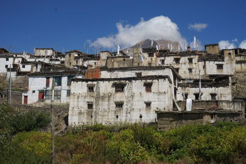 traditional,mustangi,architecture,jharkot,village,muktinath,nepal