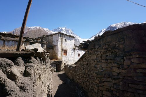street,purang,villagemustang,nepal