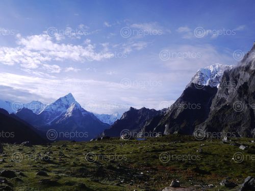 Find  the Image high,elevation,gokyo  and other Royalty Free Stock Images of Nepal in the Neptos collection.