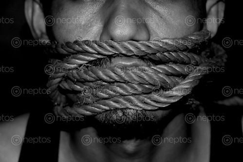 Find  the Image kidnapped,man,-rope,photography#stock,image,nepal,photographybysita,maya,shrestha  and other Royalty Free Stock Images of Nepal in the Neptos collection.