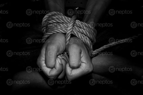 Find  the Image kidnapped,men,tied,rope#,stock,image,nepal,_photography,sita,maya,shrestha  and other Royalty Free Stock Images of Nepal in the Neptos collection.