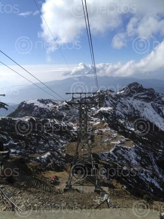 Find  the Image beautiful,view,top,kalinchowk,cable,car  and other Royalty Free Stock Images of Nepal in the Neptos collection.