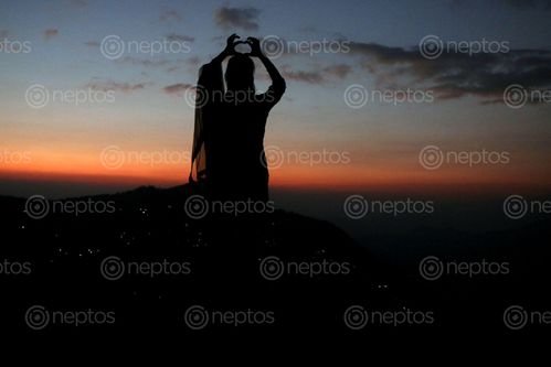 Find  the Image lady,sunset,picture,#sindhupalchok#tauthali,#stockimage#,nepal,photography,sita,maya,shrestha  and other Royalty Free Stock Images of Nepal in the Neptos collection.