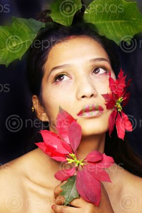 Find  the Image self-portrait,#creative,flower#,flowermakeup#,stock,image#,nepalphotographybysita,mayashrestha  and other Royalty Free Stock Images of Nepal in the Neptos collection.