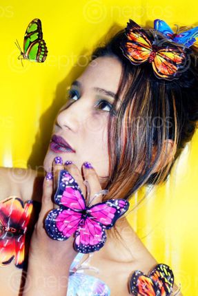 Find  the Image self-portrait,#creativephotography#plastic,butterfly#,stock,image#,nepalphotographybysita,mayashrestha  and other Royalty Free Stock Images of Nepal in the Neptos collection.