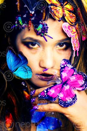 Find  the Image self-portrait,#creative,photoshoot#,plastic,butterfly#,stock,image#,nepalphotographybysita,mayashrestha  and other Royalty Free Stock Images of Nepal in the Neptos collection.